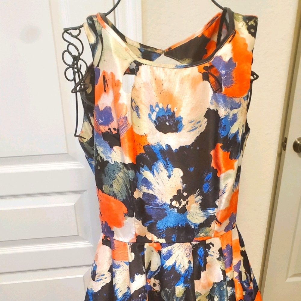 Fit and flare floral dress